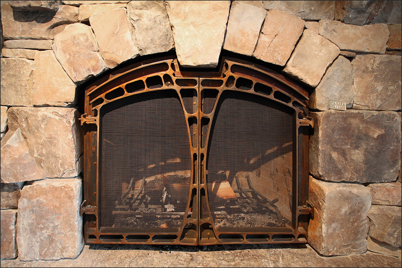 Custom Metal Fireplace Screen Andrew Parent