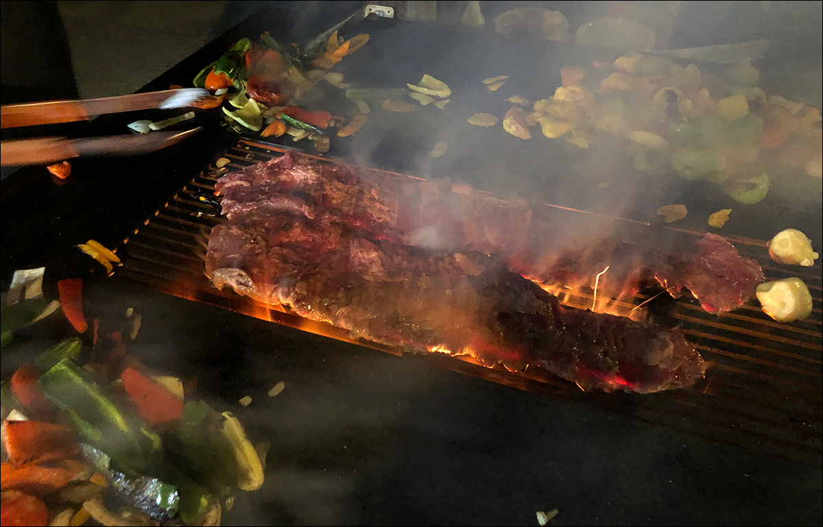 Flank Steak on the Andrew Parent Peacemaker Grill Flat Top 4x4