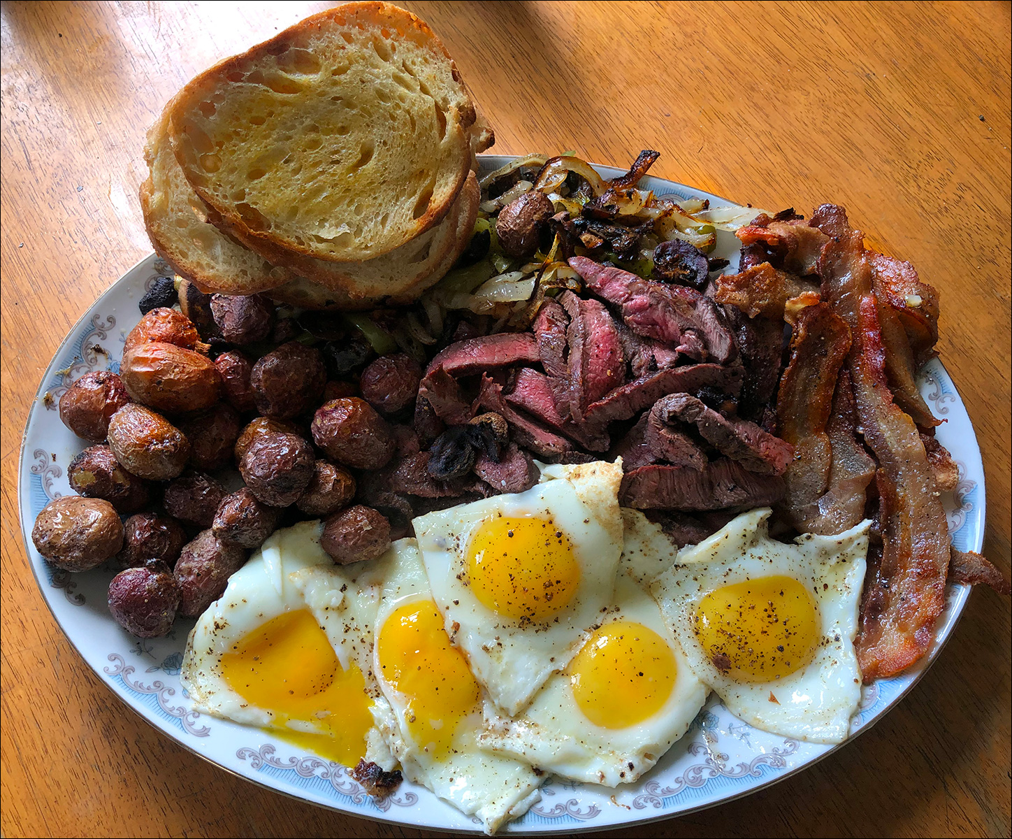 Breakfast Steak Eggs on a Peacemaker Grill Andrew Parent