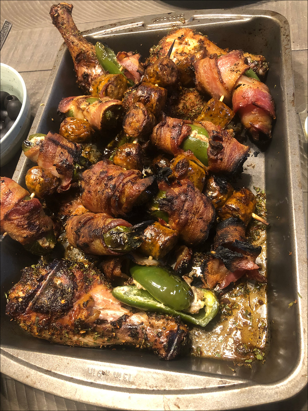 Jalepeno Poppers and Chicken on a Peacemaker Grill Andrew Parent