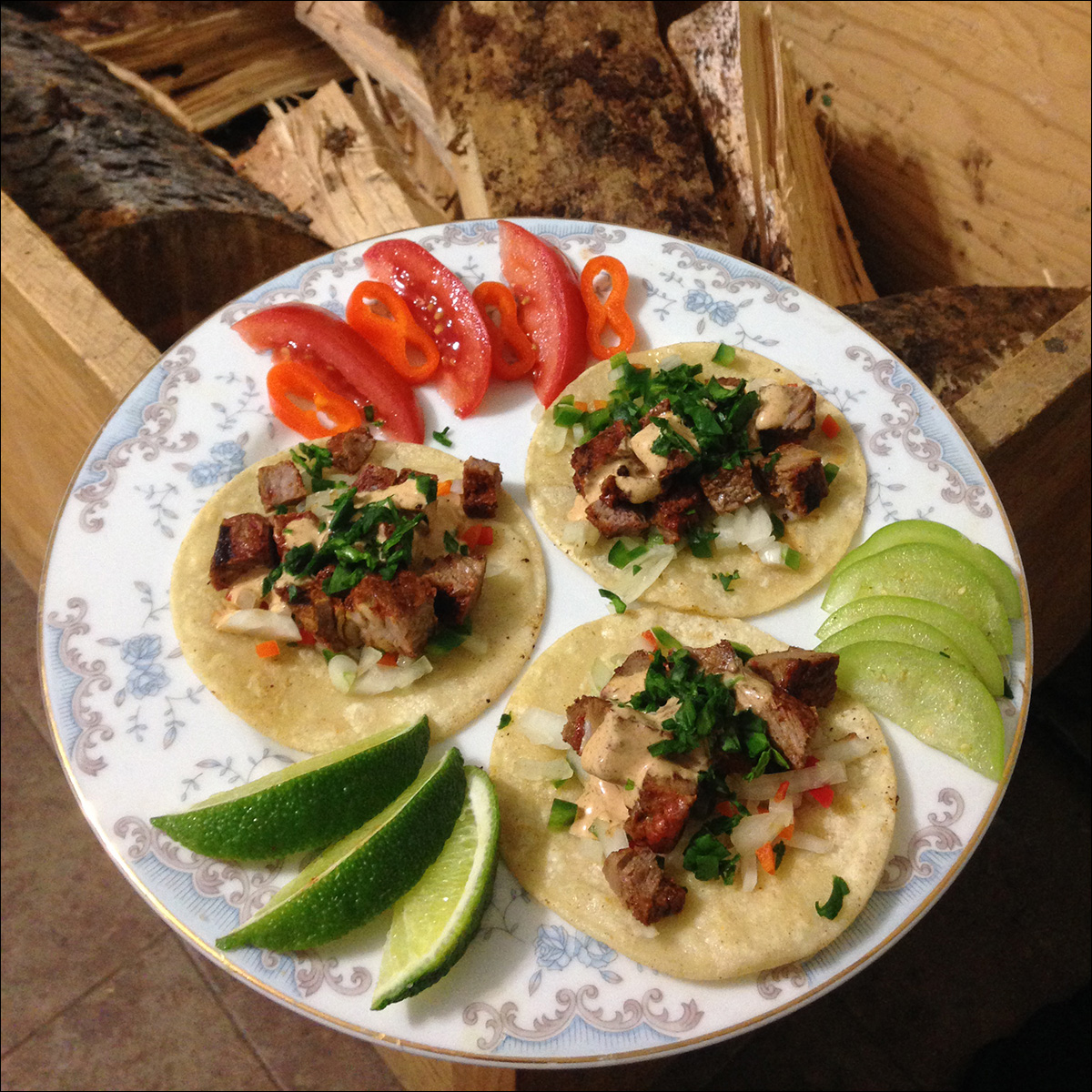 Taco Steak Plate Peacemaker Grill Andrew Parent
